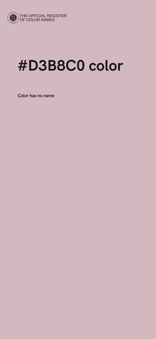 #D3B8C0 color image