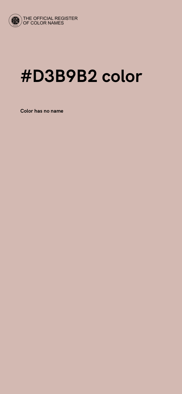#D3B9B2 color image