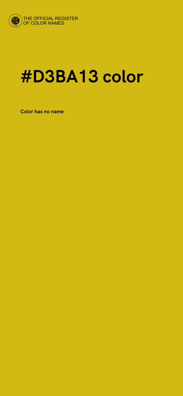 #D3BA13 color image