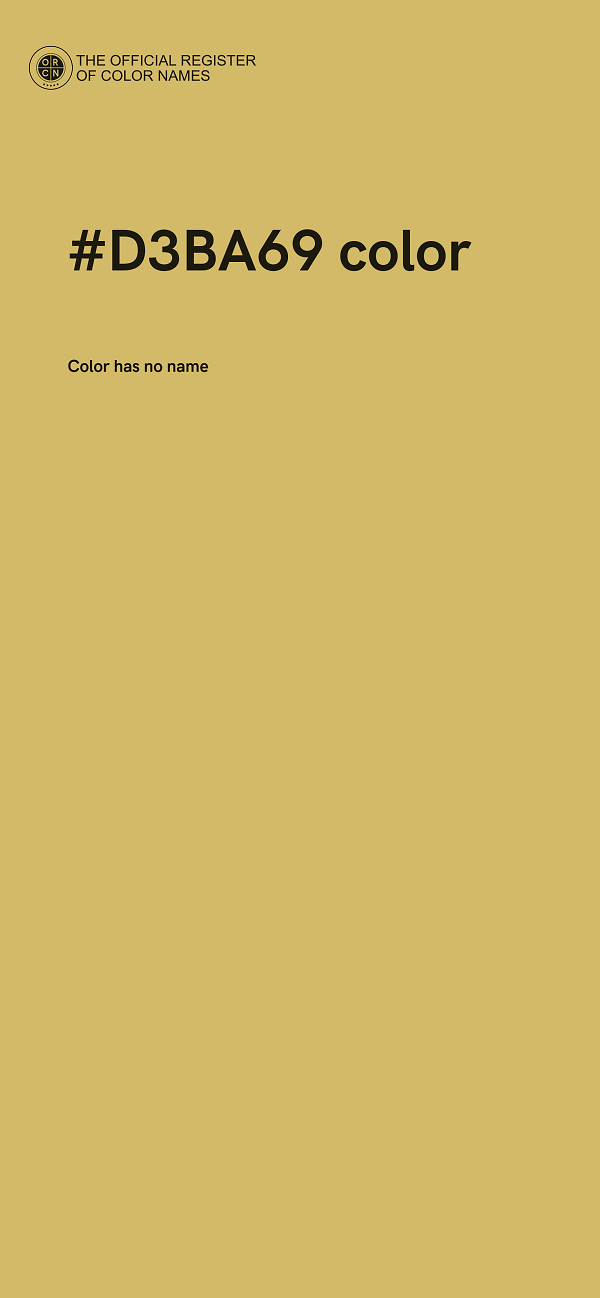 #D3BA69 color image