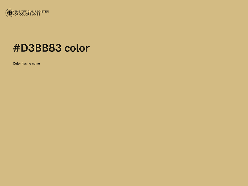 #D3BB83 color image