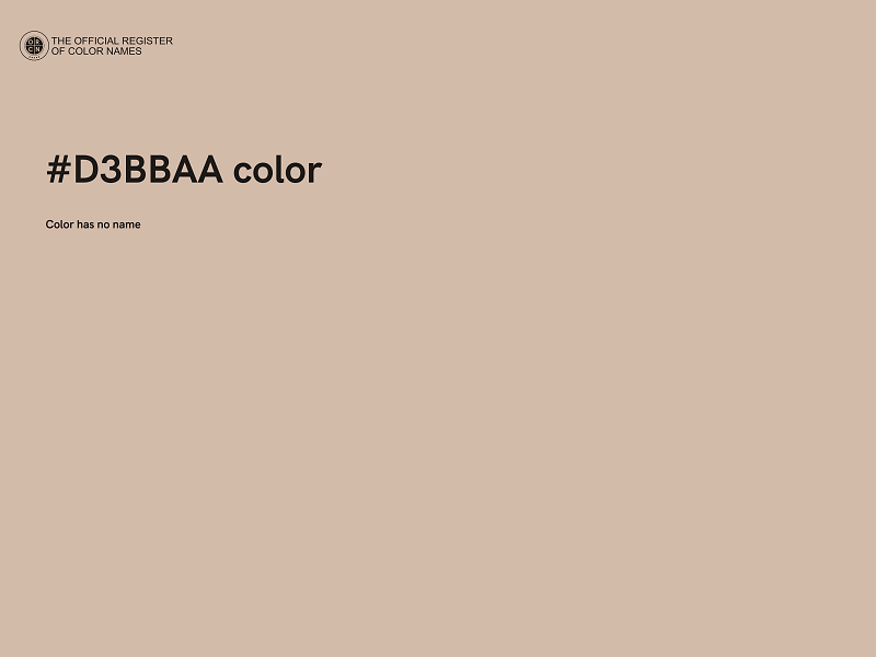 #D3BBAA color image