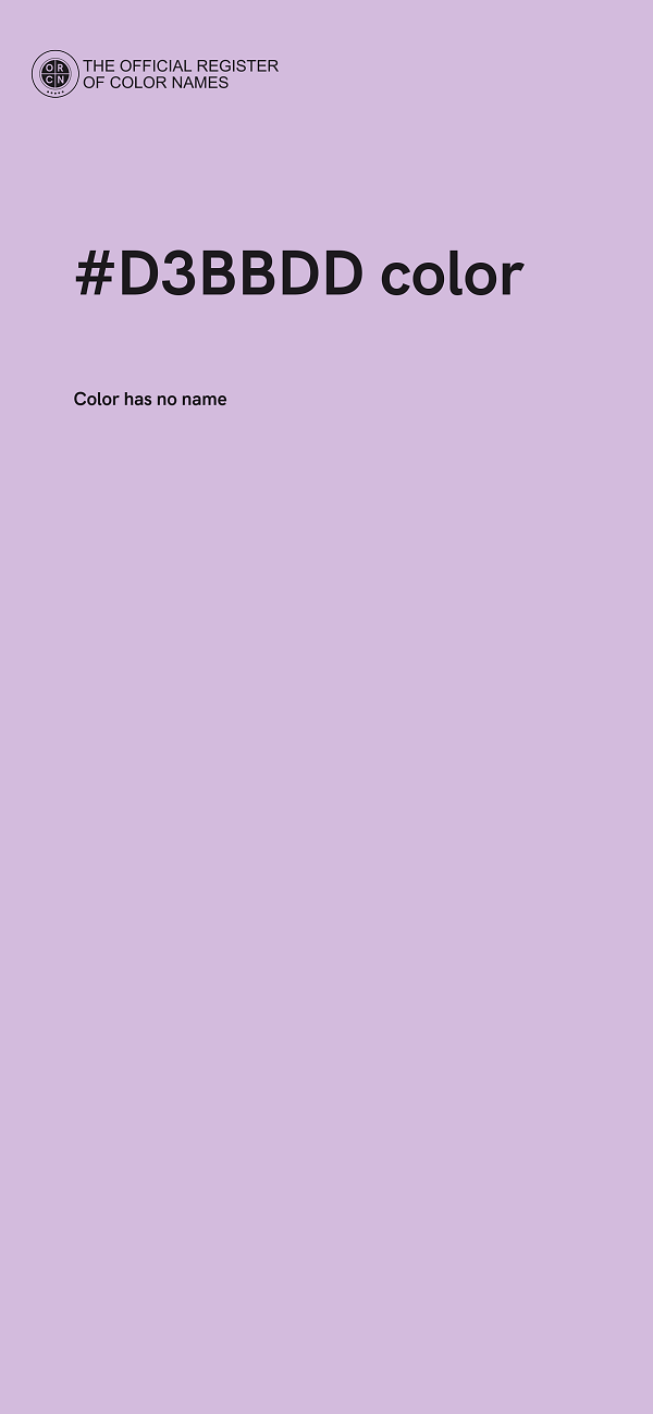 #D3BBDD color image