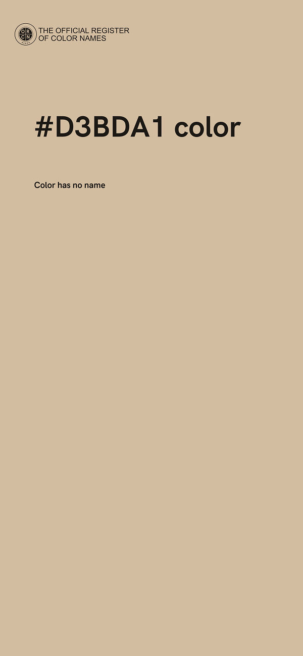#D3BDA1 color image