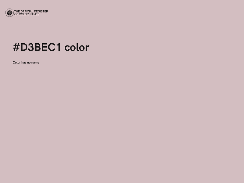 #D3BEC1 color image