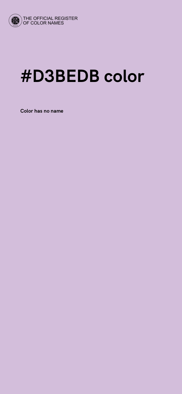 #D3BEDB color image