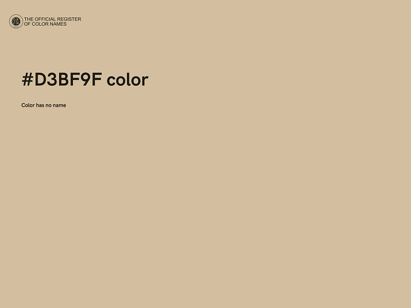#D3BF9F color image