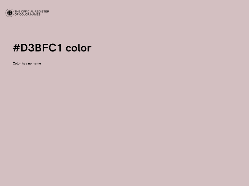 #D3BFC1 color image