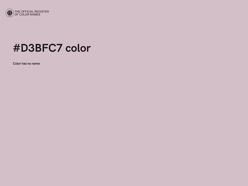 #D3BFC7 color image