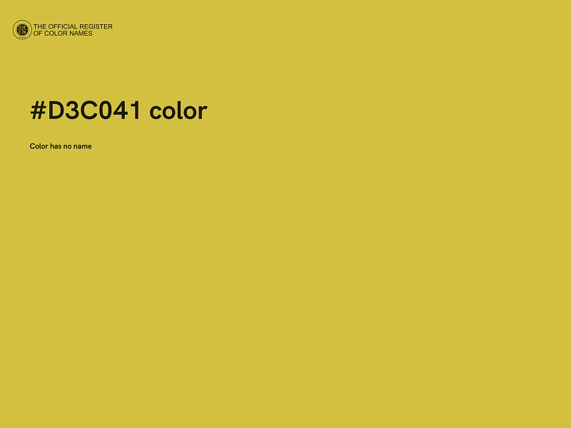 #D3C041 color image