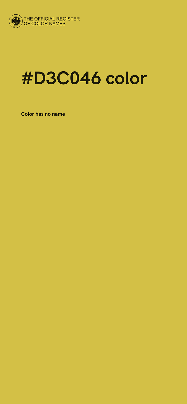 #D3C046 color image