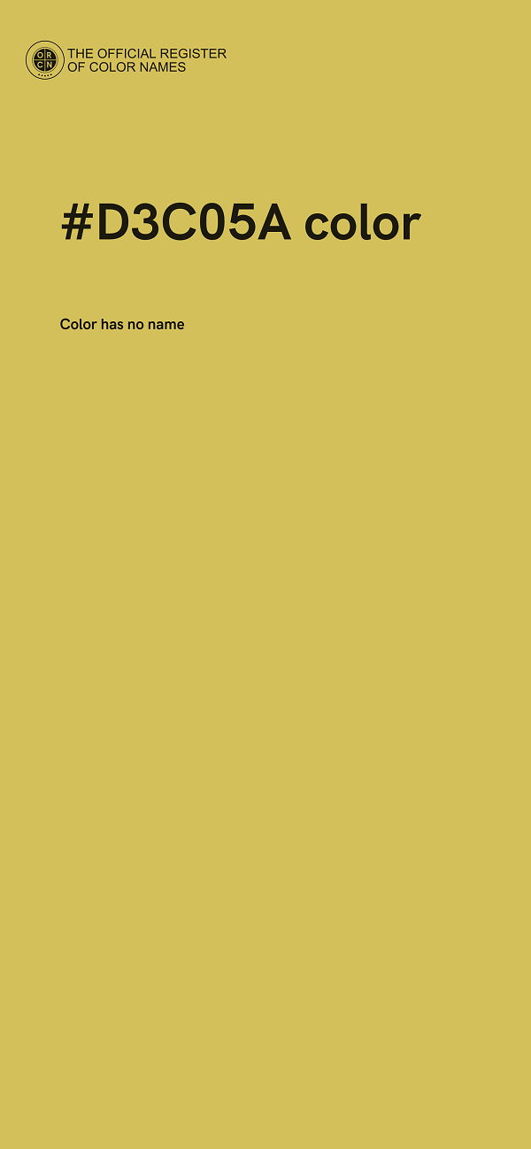 #D3C05A color image