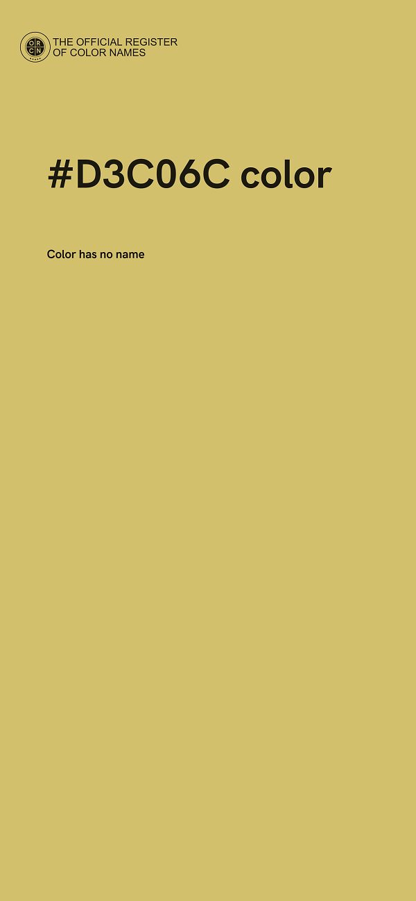 #D3C06C color image