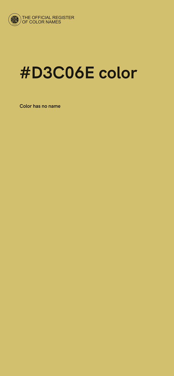 #D3C06E color image