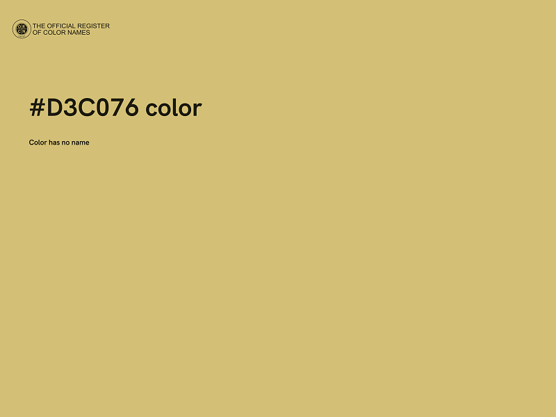 #D3C076 color image