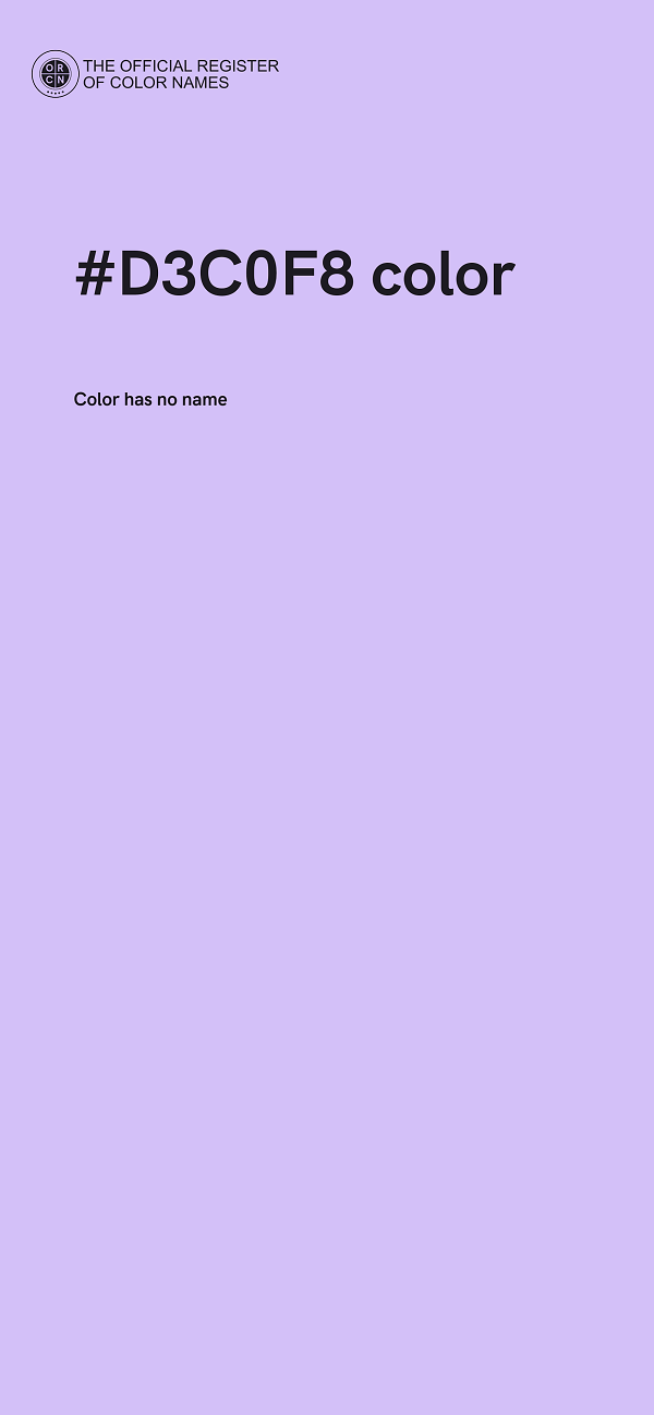 #D3C0F8 color image