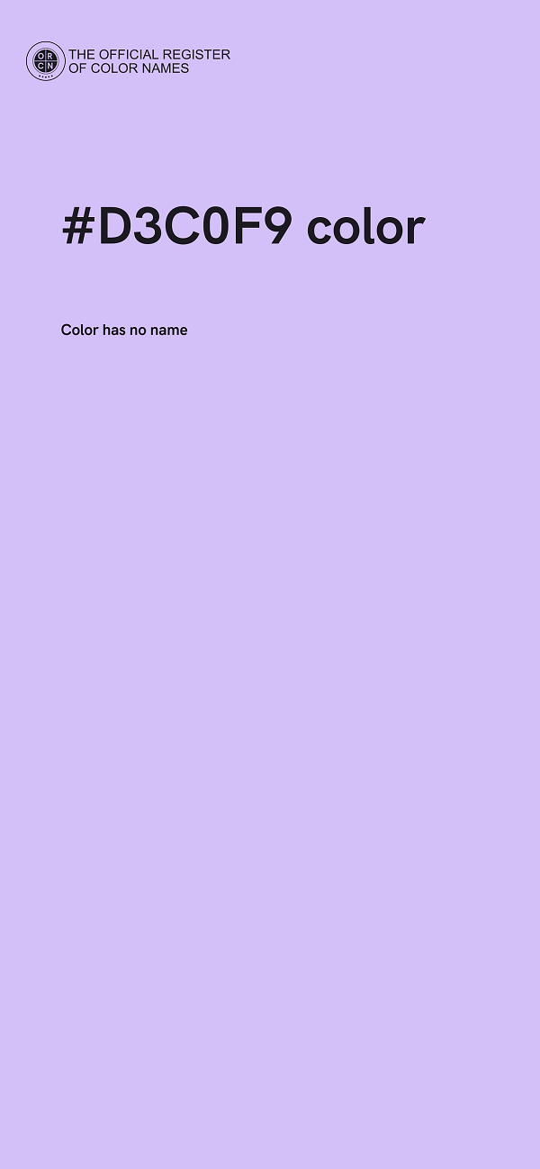 #D3C0F9 color image