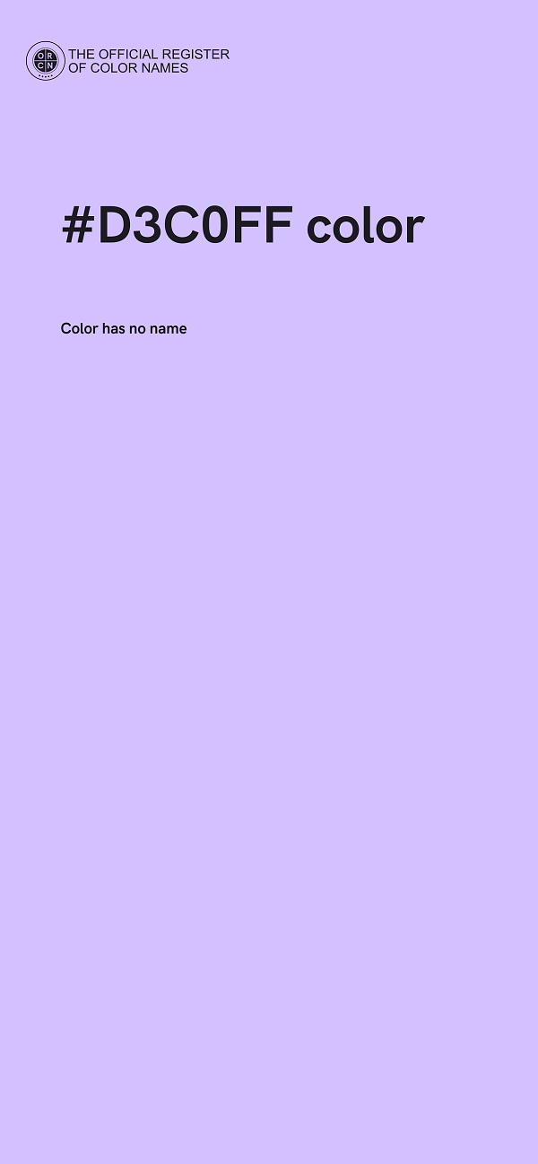#D3C0FF color image