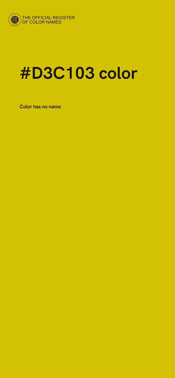 #D3C103 color image