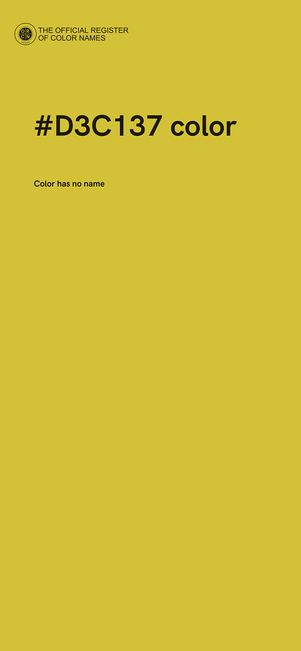 #D3C137 color image