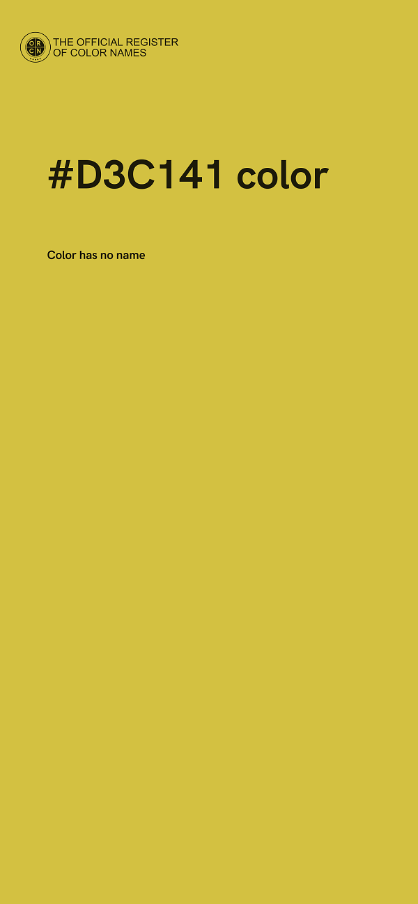 #D3C141 color image