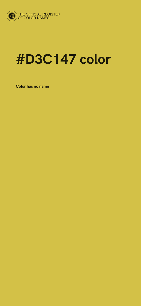 #D3C147 color image