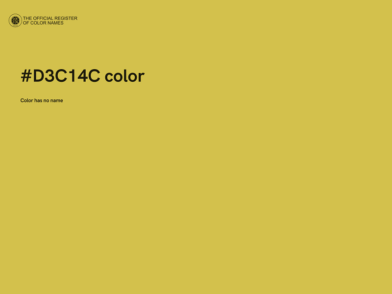 #D3C14C color image