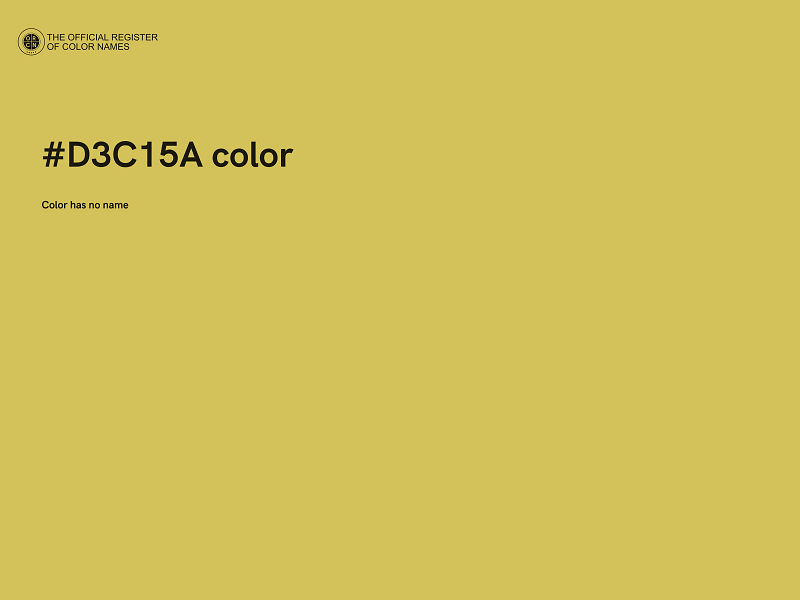 #D3C15A color image