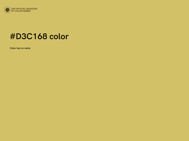 #D3C168 color image