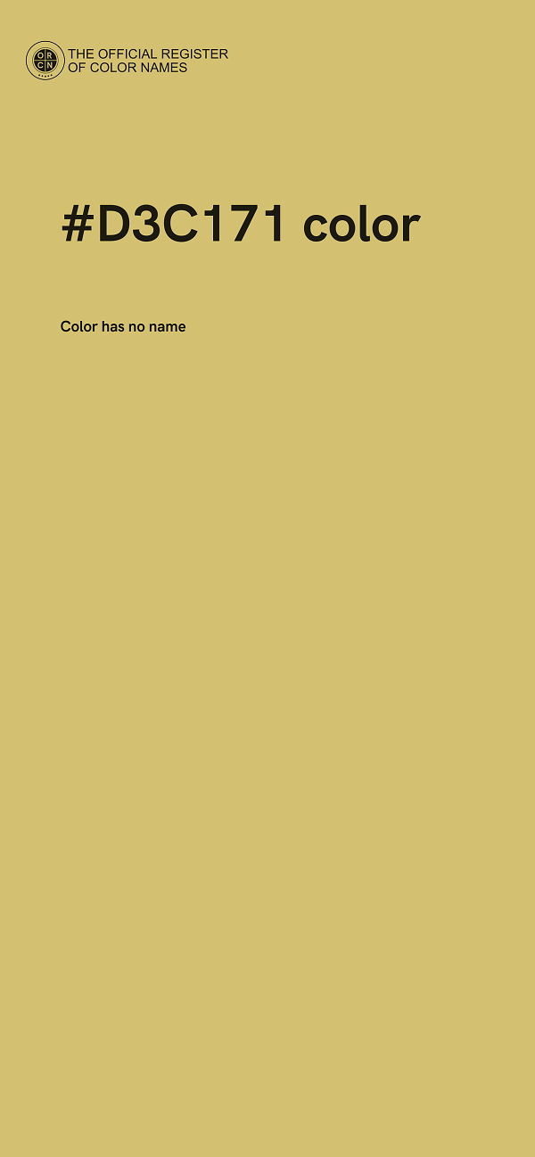 #D3C171 color image