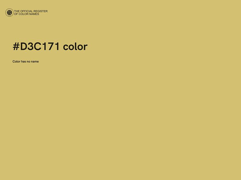 #D3C171 color image