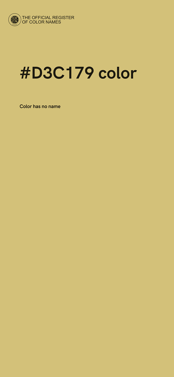 #D3C179 color image
