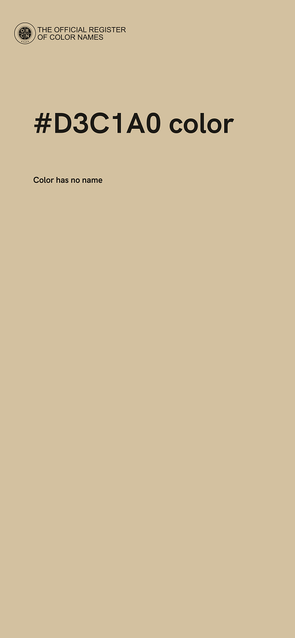 #D3C1A0 color image