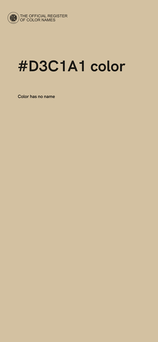#D3C1A1 color image