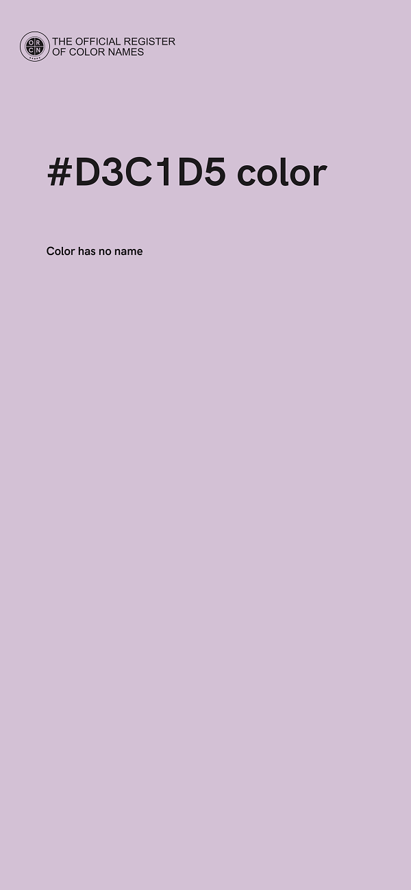 #D3C1D5 color image