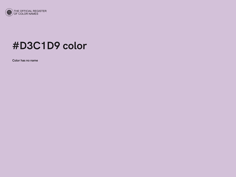 #D3C1D9 color image