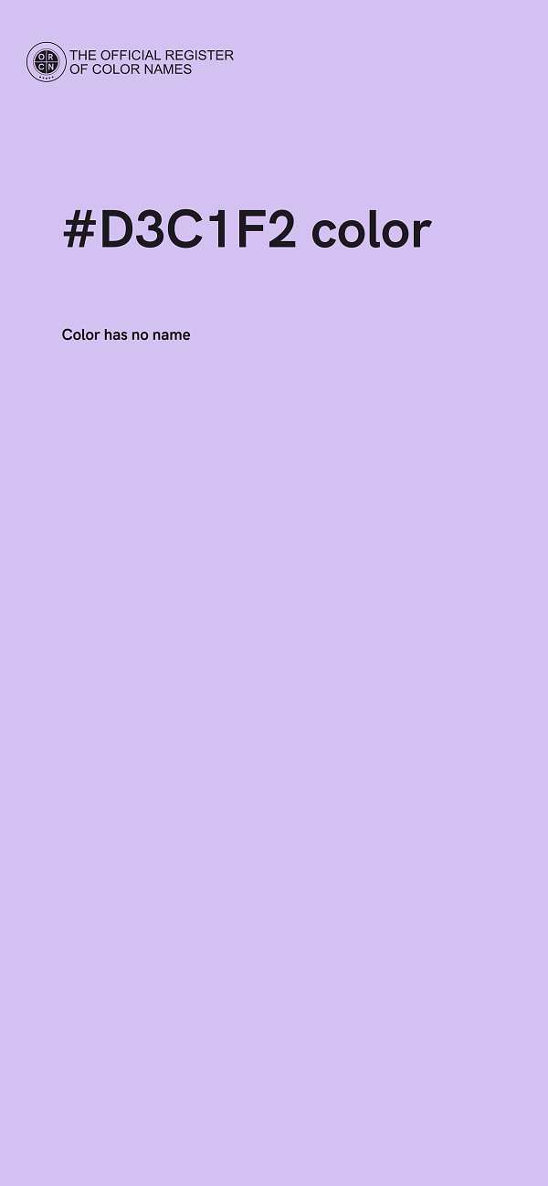 #D3C1F2 color image