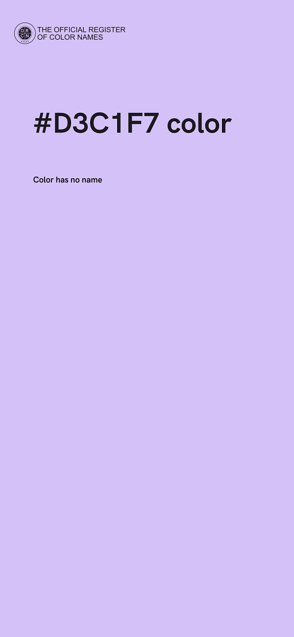 #D3C1F7 color image
