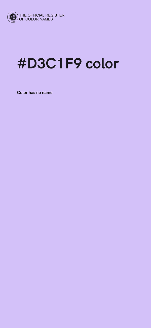 #D3C1F9 color image