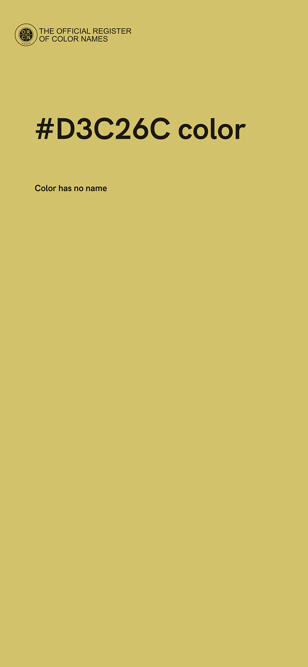 #D3C26C color image