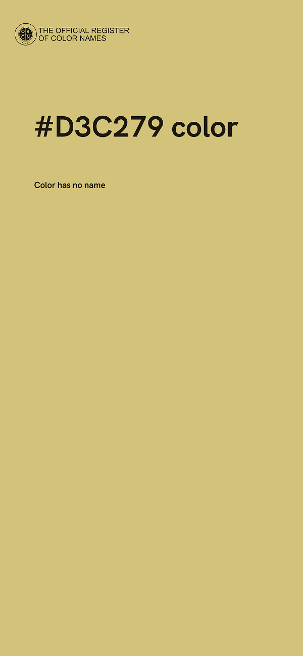 #D3C279 color image