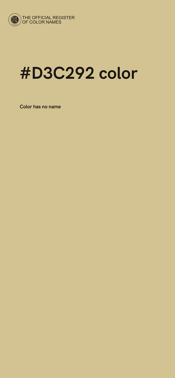 #D3C292 color image
