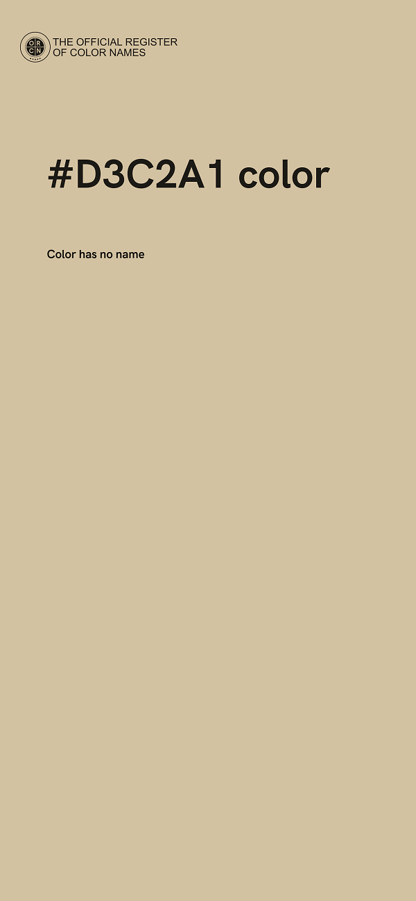 #D3C2A1 color image