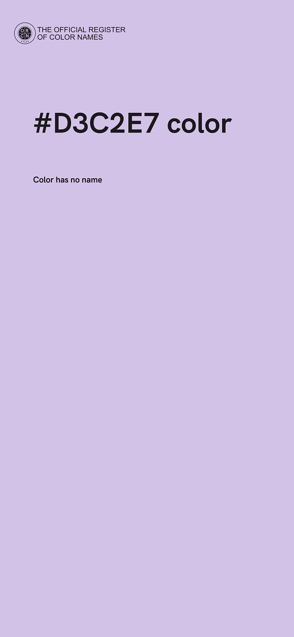 #D3C2E7 color image