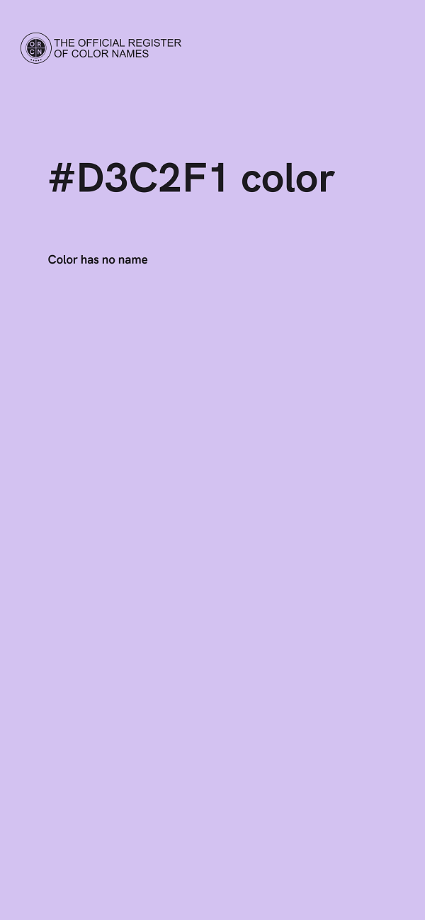 #D3C2F1 color image