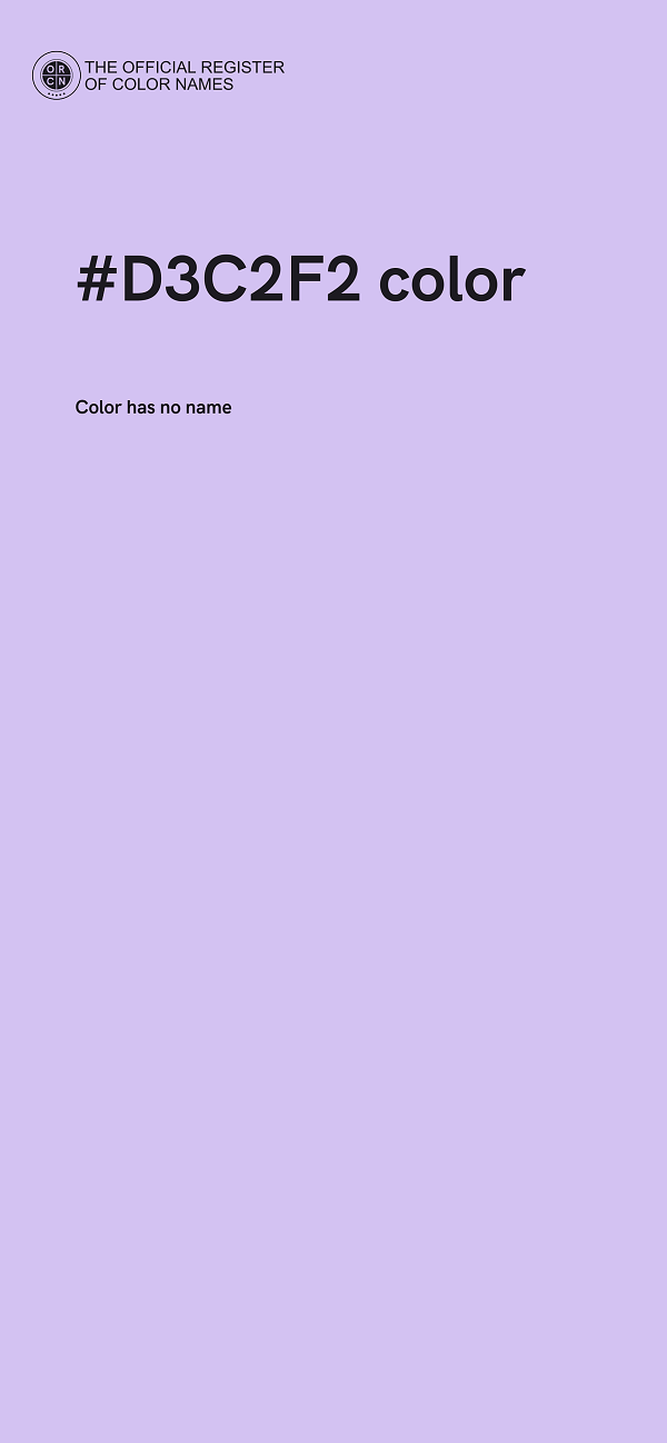 #D3C2F2 color image