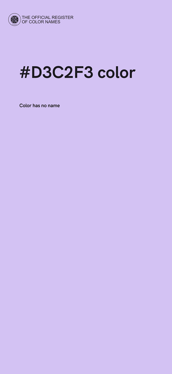 #D3C2F3 color image