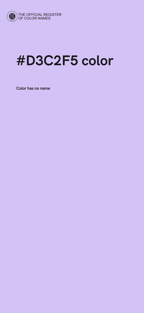 #D3C2F5 color image