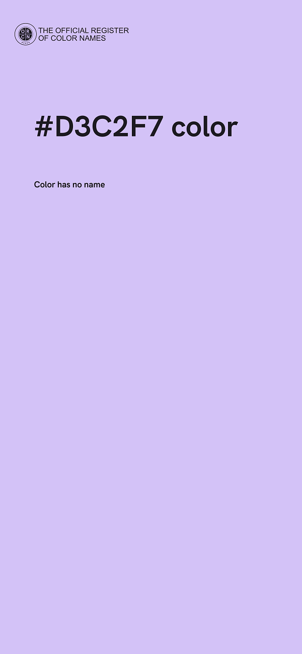 #D3C2F7 color image