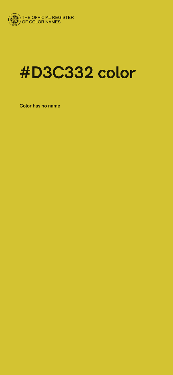 #D3C332 color image